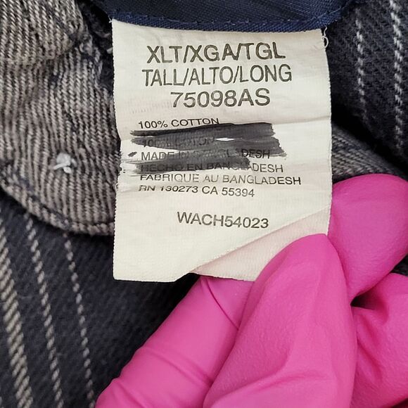 Wrangler Cropped Snap Button Shirt Womens XL 23x18 Gray - Picture 7 of 12